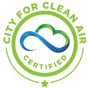 circle logo for city for clean air